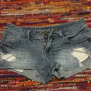 American Rag Distressed Blue Jean Shorts